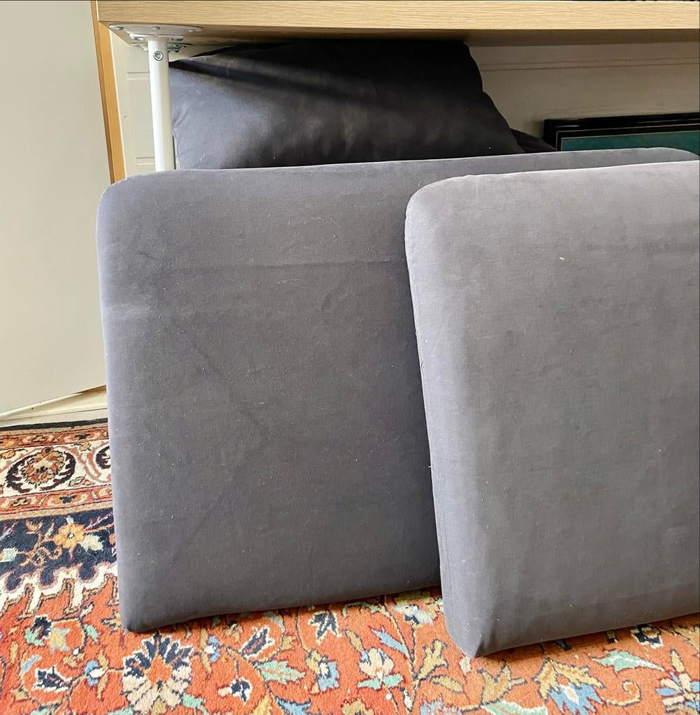 Ikea Soderhamn kussens en armleuningen (antraciet), Huis en Inrichting, Woonaccessoires | Kussens, Gebruikt, Grijs, Rechthoekig