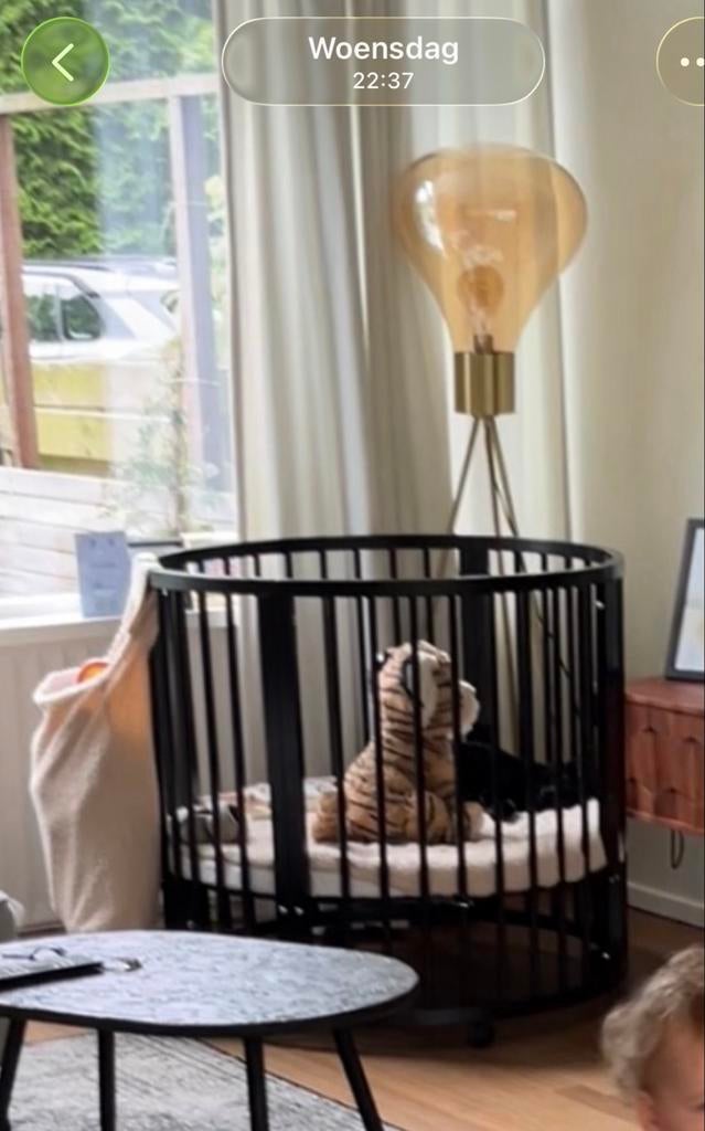 Ronde Box met toebehoren, Little Dutch Baby Gym & Speelgoedz, Kinderen en Baby's, Ophalen, Gebruikt, Rond, Boxkleed