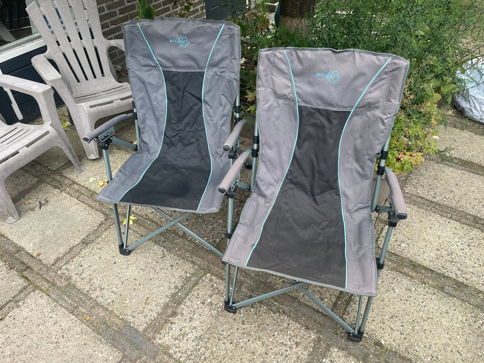 2x Bo-Camp Campingstoelen opvouwbaar - Ideaal voor kamperen, Ophalen, Gebruikt, Campingstoel