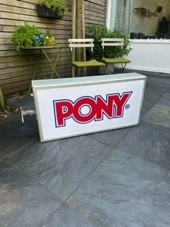 Lichtbak gevelreclame, Ophalen, Zo goed als nieuw, Lichtbak of (neon) lamp