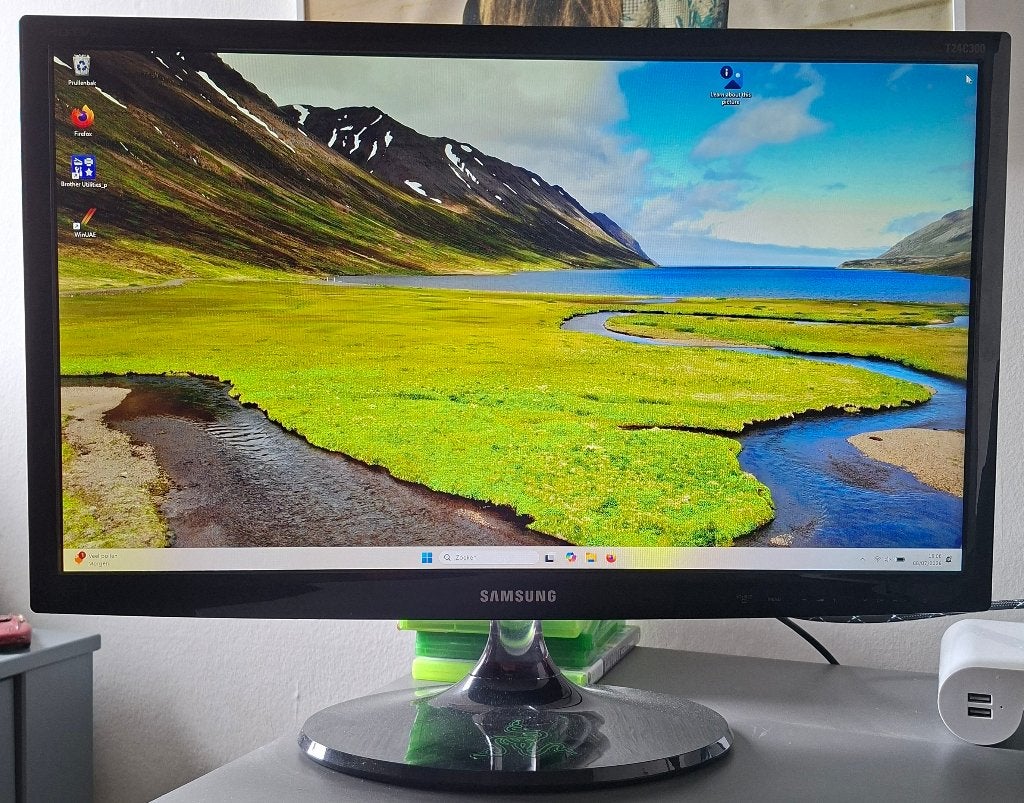 Samsung 24" Full HD monitor/tv, Computers en Software, Gebruikt, HDMI, Full HD, Samsung