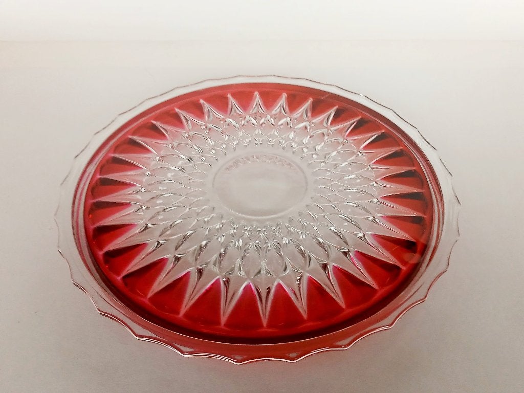 Taartschaal Taartplateau Kristal Walther Glas, Ophalen of Verzenden