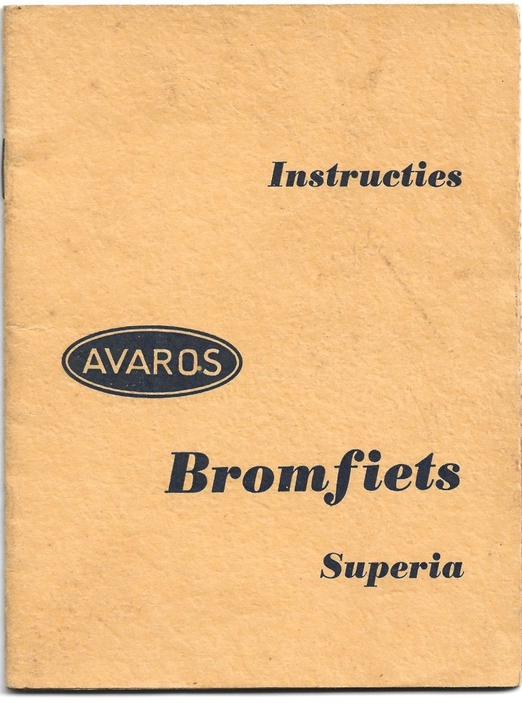 Avaros Superia instructieboek handleiding bromfiets (7591z), Verzenden, Zo goed als nieuw