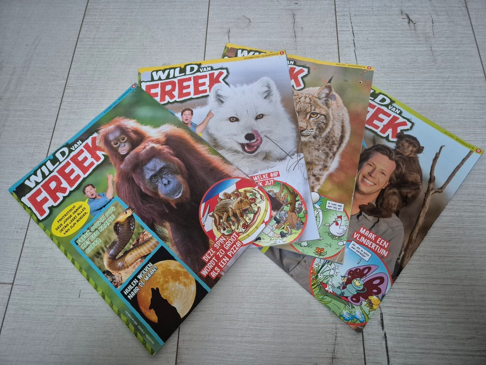 4 Wild van Freek tijdschriften 2023, Ophalen, Zo goed als nieuw, Wetenschap en Natuur