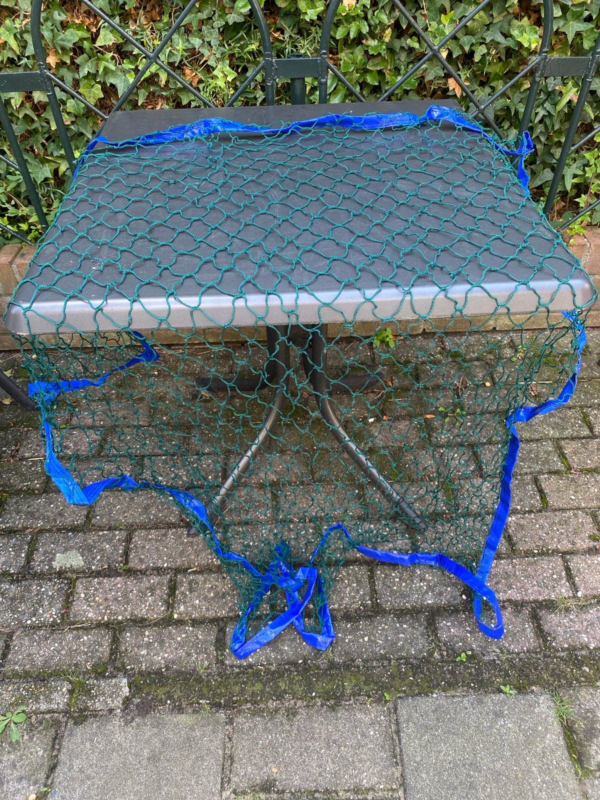 Afdeknet 150x150 cm voor aanhanger of lading of beveiliging., Ophalen, Gebruikt