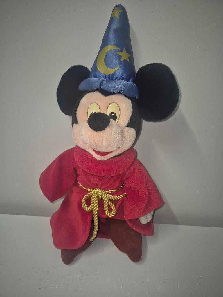 Disneyland parijs mickey mouse tovenaar knuffel, Ophalen of Verzenden, Overige figuren, Gebruikt, Knuffel