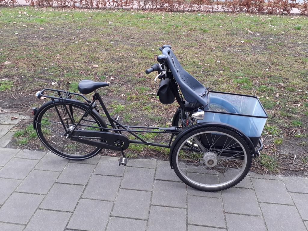 Bakfiets familybike 3 wieler
Costum build op Van Raam frame, Ophalen of Verzenden, Gebruikt, Schijfrem, Van Raam