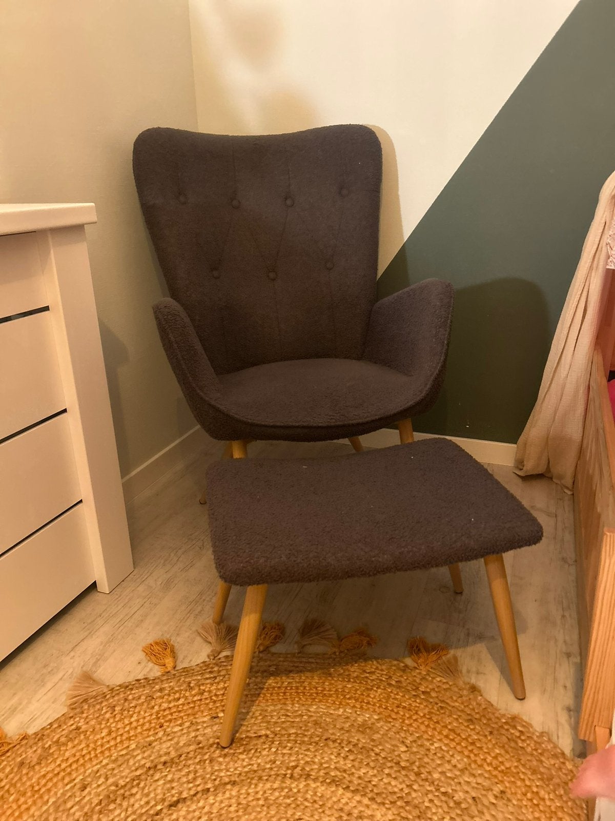 Stoel/ fauteuils grijs, Huis en Inrichting, Fauteuils, Ophalen, Zo goed als nieuw, 75 tot 100 cm, 50 tot 75 cm