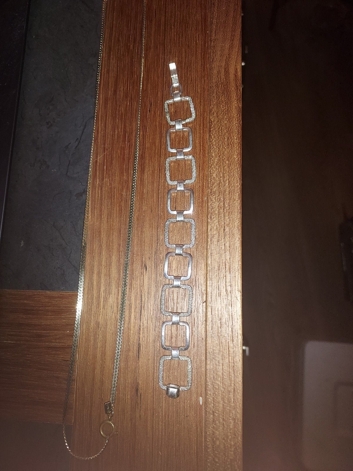 Zilverkleurige armband en armband set, Ophalen of Verzenden