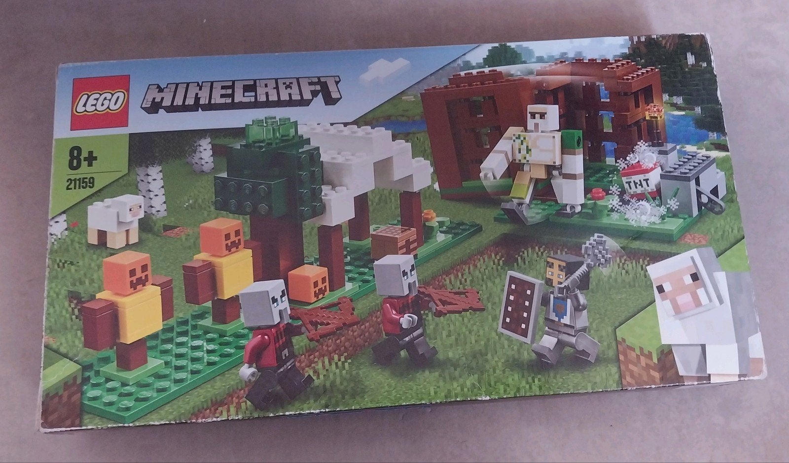 Lego Minecraft Pillager Outpost 21159 compleet met doos, Compleet, Gebruikt, Minecraft, Lego