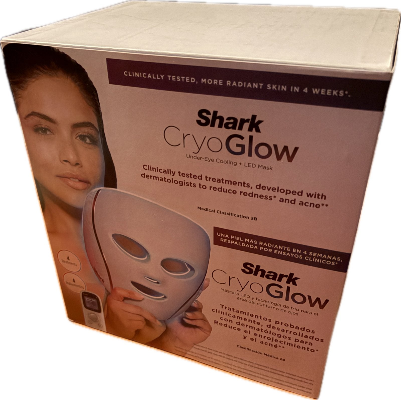 Shark CryoGlow FW312EUPL LED-masker + Under-Eye Cooling, Gehele gezicht, Kundendienst-de@sharkninja.com, Rotfeder-Ring 9 60327 Frankfurt am Main