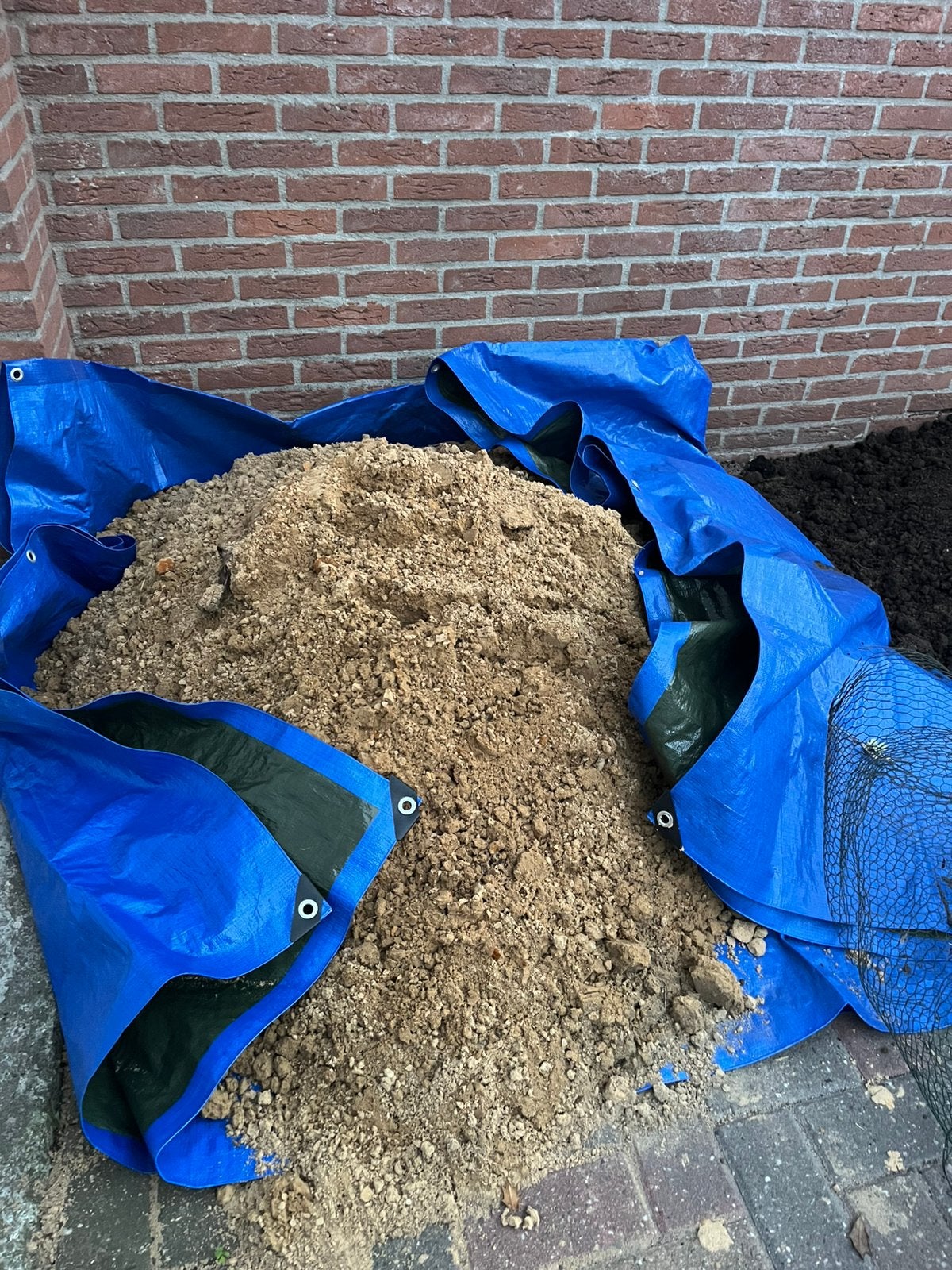 Straatzand ongeveer een halve kuub, Tuin en Terras, Ophalen, Gebruikt, Straatzand