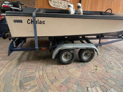 Mooie plezier boot met motor, Watersport en Boten, Ophalen, Buitenboordmotor