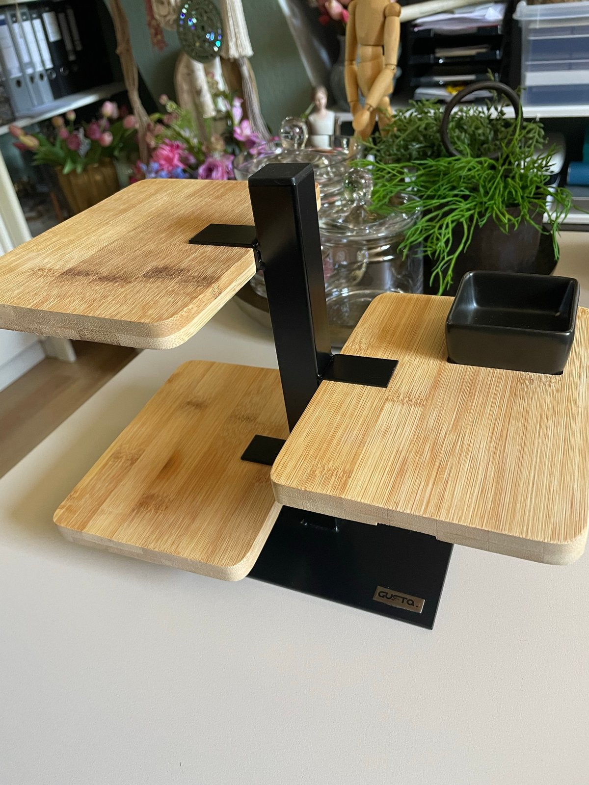 Gusta Tapas Serveer Etagere - Stijlvol en Uniek Serveren, Overige typen, Hout, Gusta, Ophalen of Verzenden