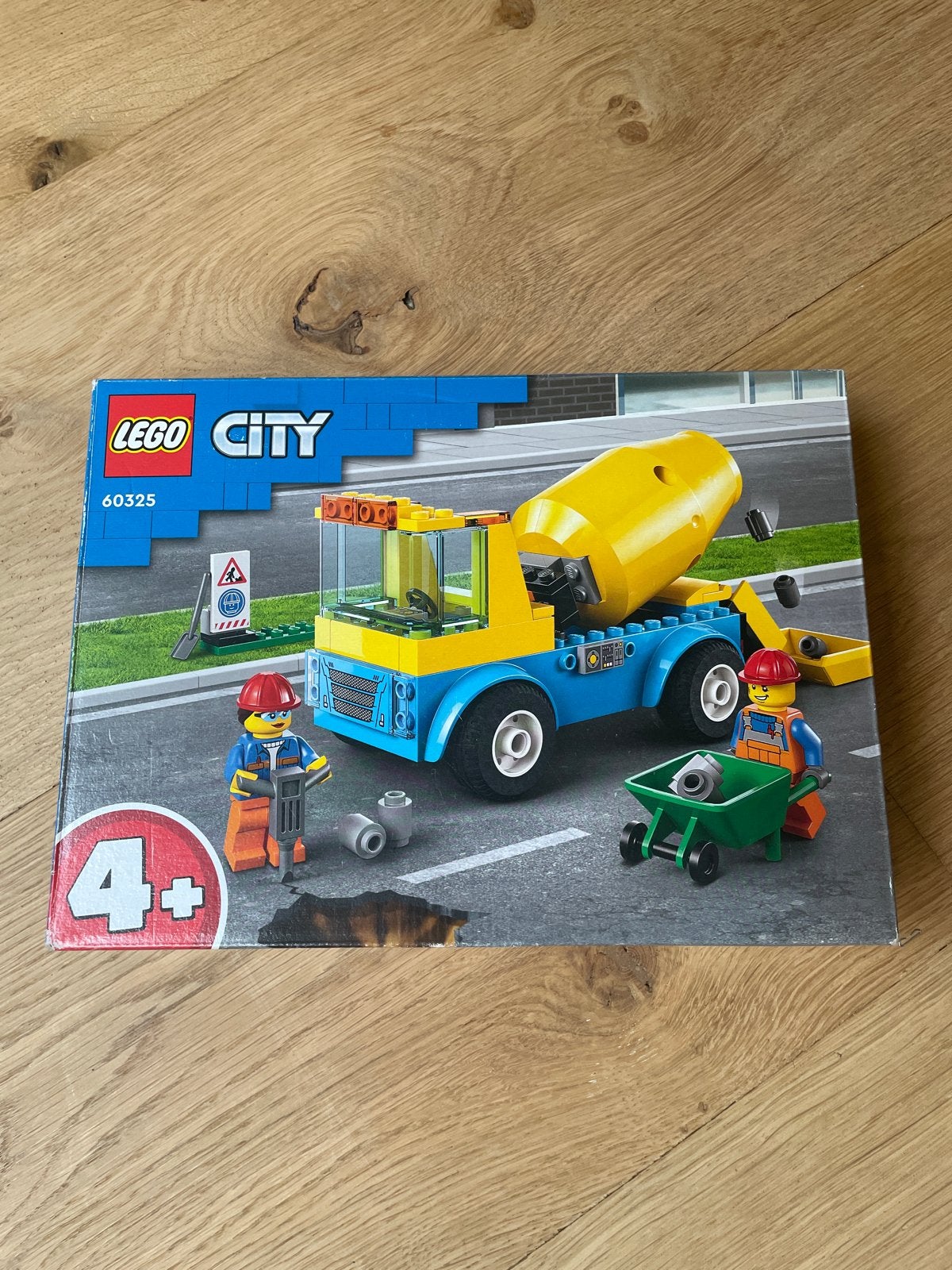 LEGO City 60325 Cementmixer - Gebruikt, met doos, Inclusief minifiguren, City, Lego, Nieuw