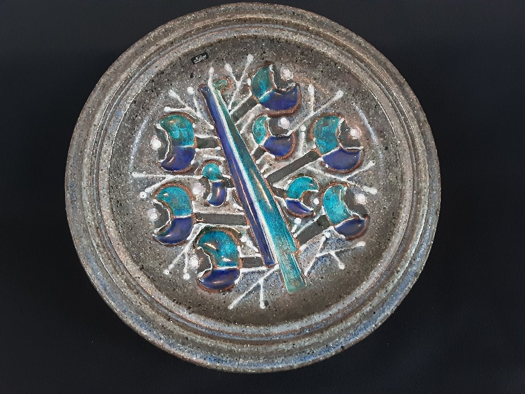 Zweedse Robuuste Vintage Keramische Schaal/Bord - Nittsjö, Antiek en Kunst, Ophalen