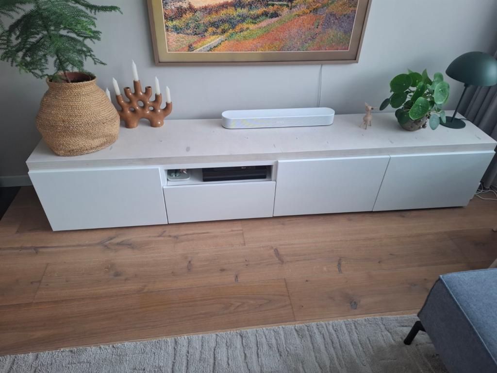 Besta tv meubel 240 cm, Ophalen, Gebruikt, 200 cm of meer, Minder dan 100 cm