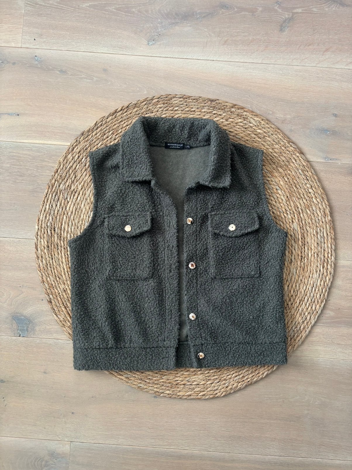 Teddy gilet Musthaves by Elja | maat L/XL, Ophalen of Verzenden, Zo goed als nieuw, Maat 42/44 (L), Groen