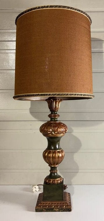 Grote Hollywood Regency Tafellamp XXL 93 cm barok Italiaans, Ophalen