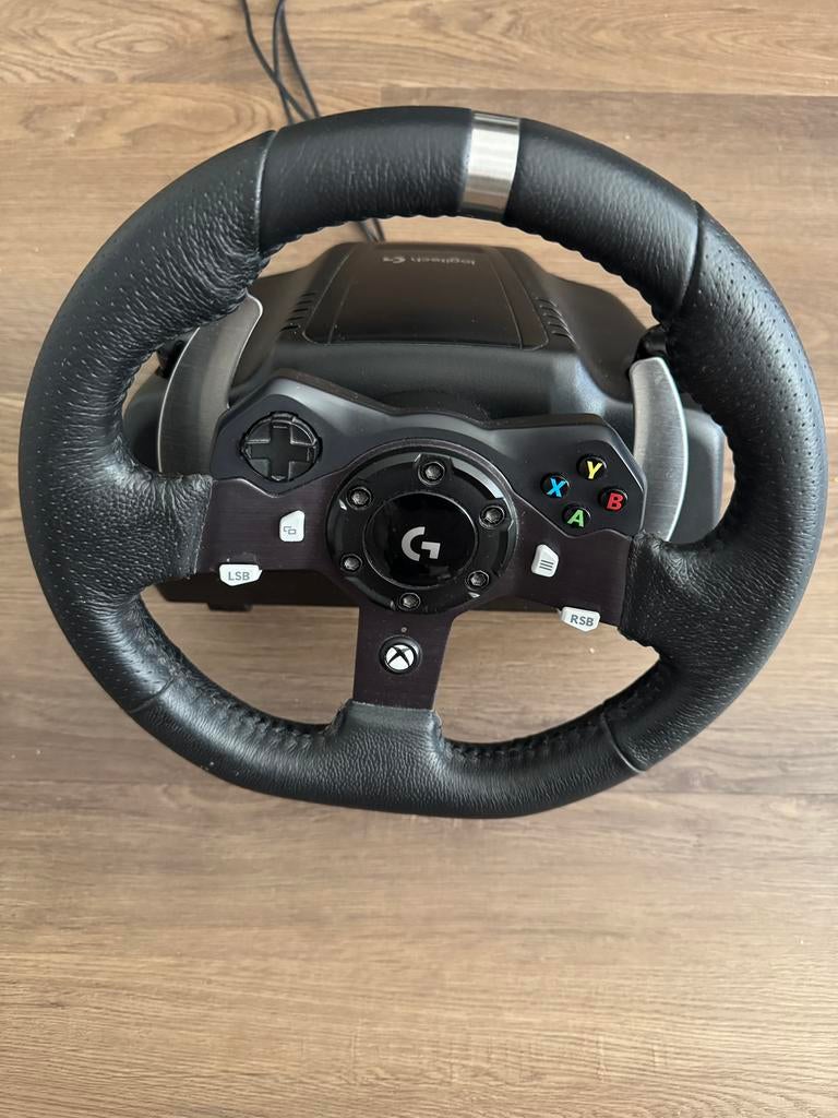 Logitech G920 racestuur + pedalen + shifter (Xbox/PC), Ophalen of Verzenden, Zo goed als nieuw, Stuurtje of Sportattribuut, Xbox Original