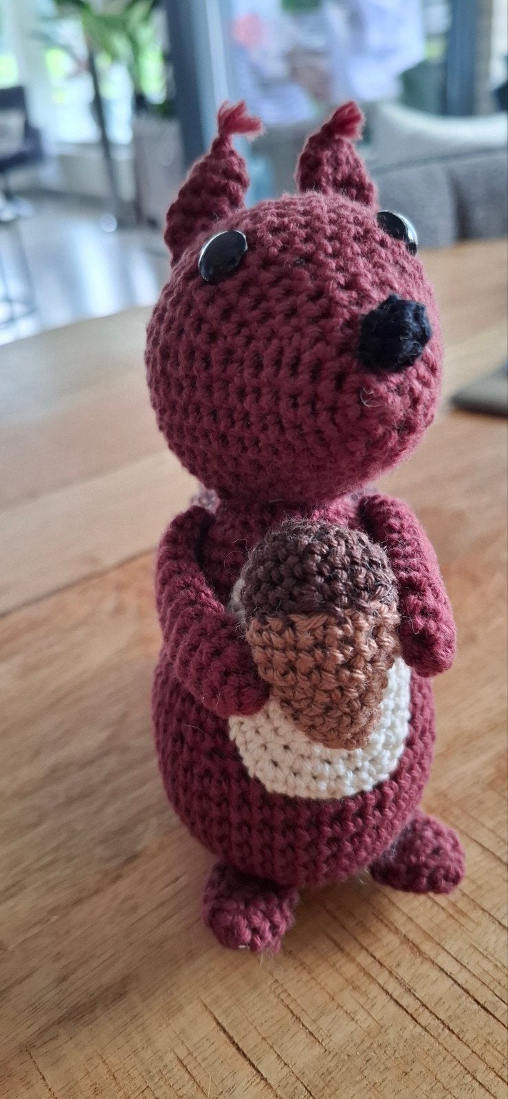 Knuffeltje Eekhoorn, Ophalen of Verzenden, Haken, Overige typen