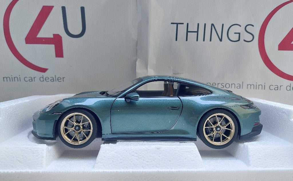 Norev 1:18 Porsche 911 GT3 met Touring Package 2021 groen, Hobby en Vrije tijd, Modelauto's | 1:18, Ophalen of Verzenden, Nieuw