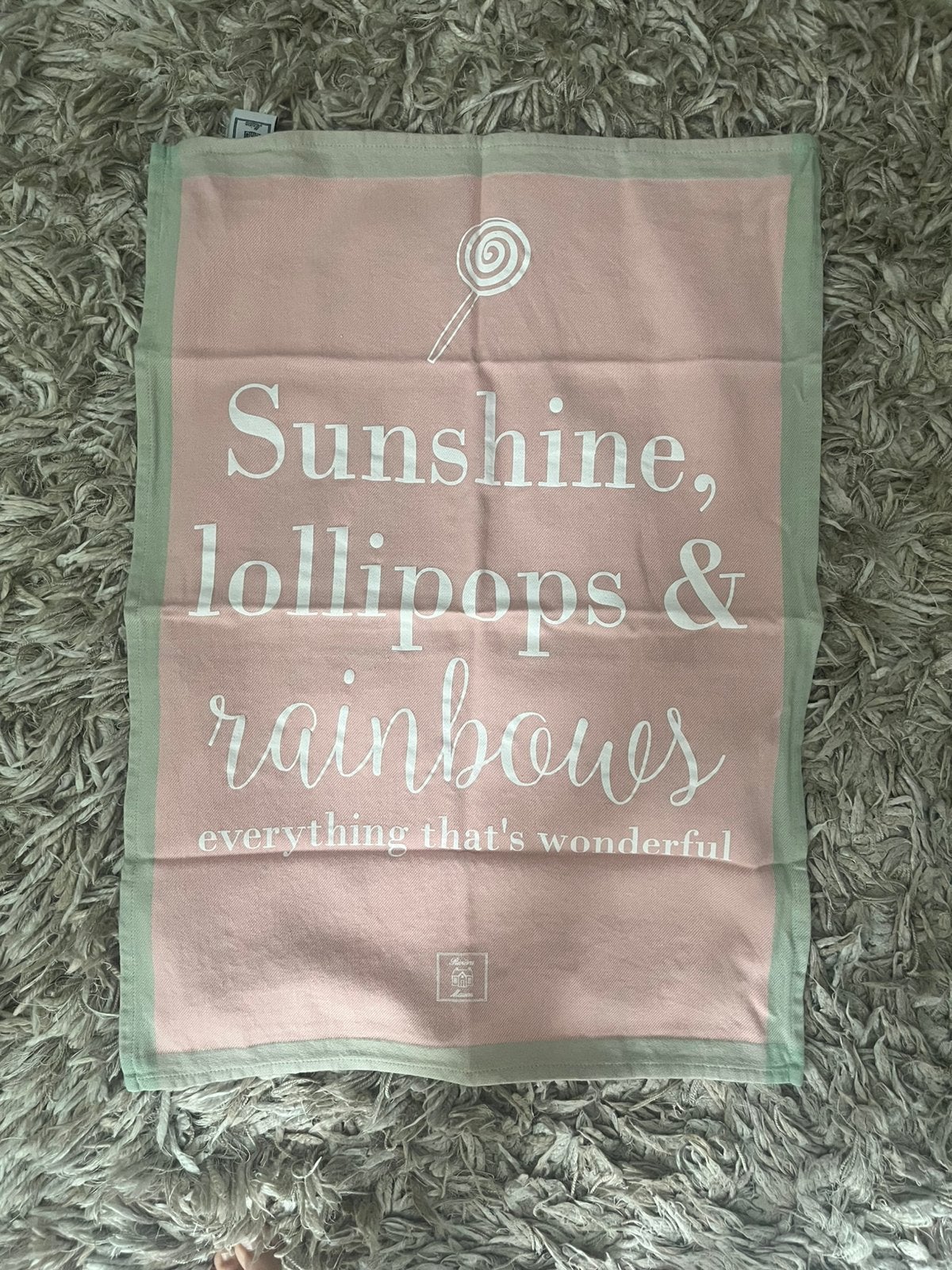 Rivièra Maison theedoek, sunshine, lollipops & rainbows, Huis en Inrichting, Keuken | Textiel, Katoen, Nieuw, Theedoek of Handdoek