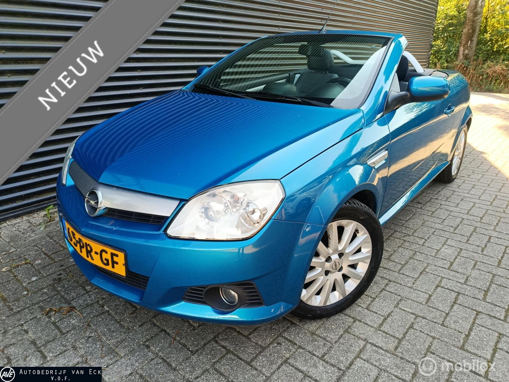 Opel Tigra TwinTop 1.4-16V Cosmo Airco, cabrio Org Nl, Auto's, Gebruikt, Zwart, 4 cilinders, Cabriolet