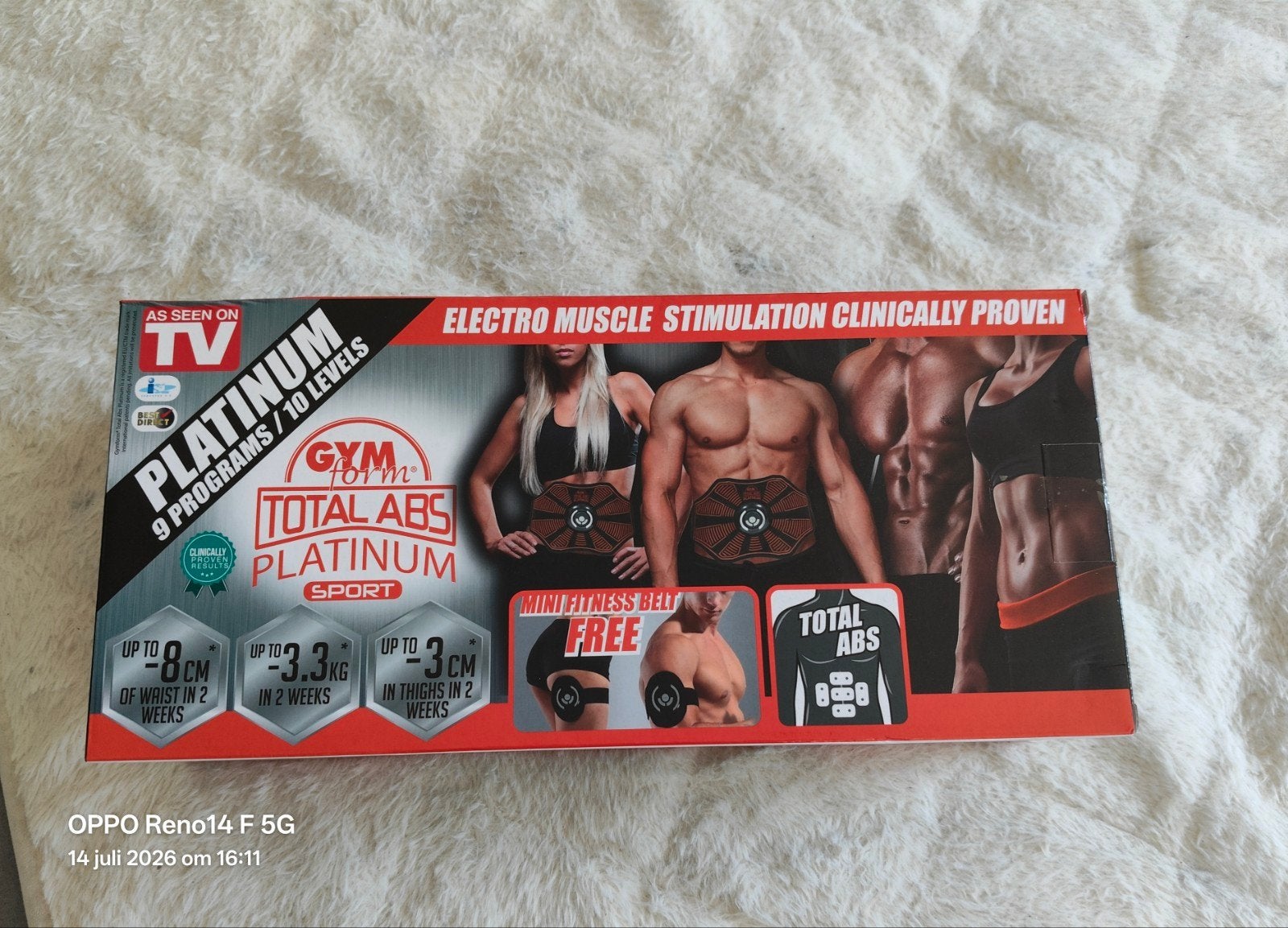 Gymform Total Abs EMS-Coretrainer voor complete buiktraining, Ophalen, Nieuw, Benen, Overige typen