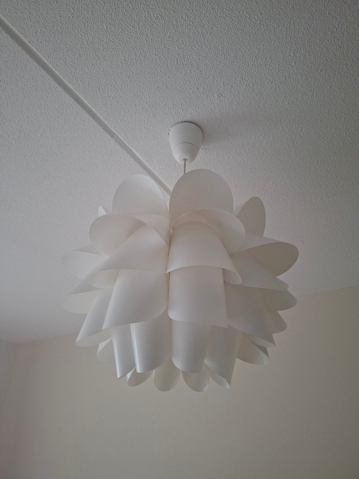 IKEA Maskros hanglamp - Witte bloem design, Ophalen, Kunststof, Gebruikt, Modern, Speels, Bloem