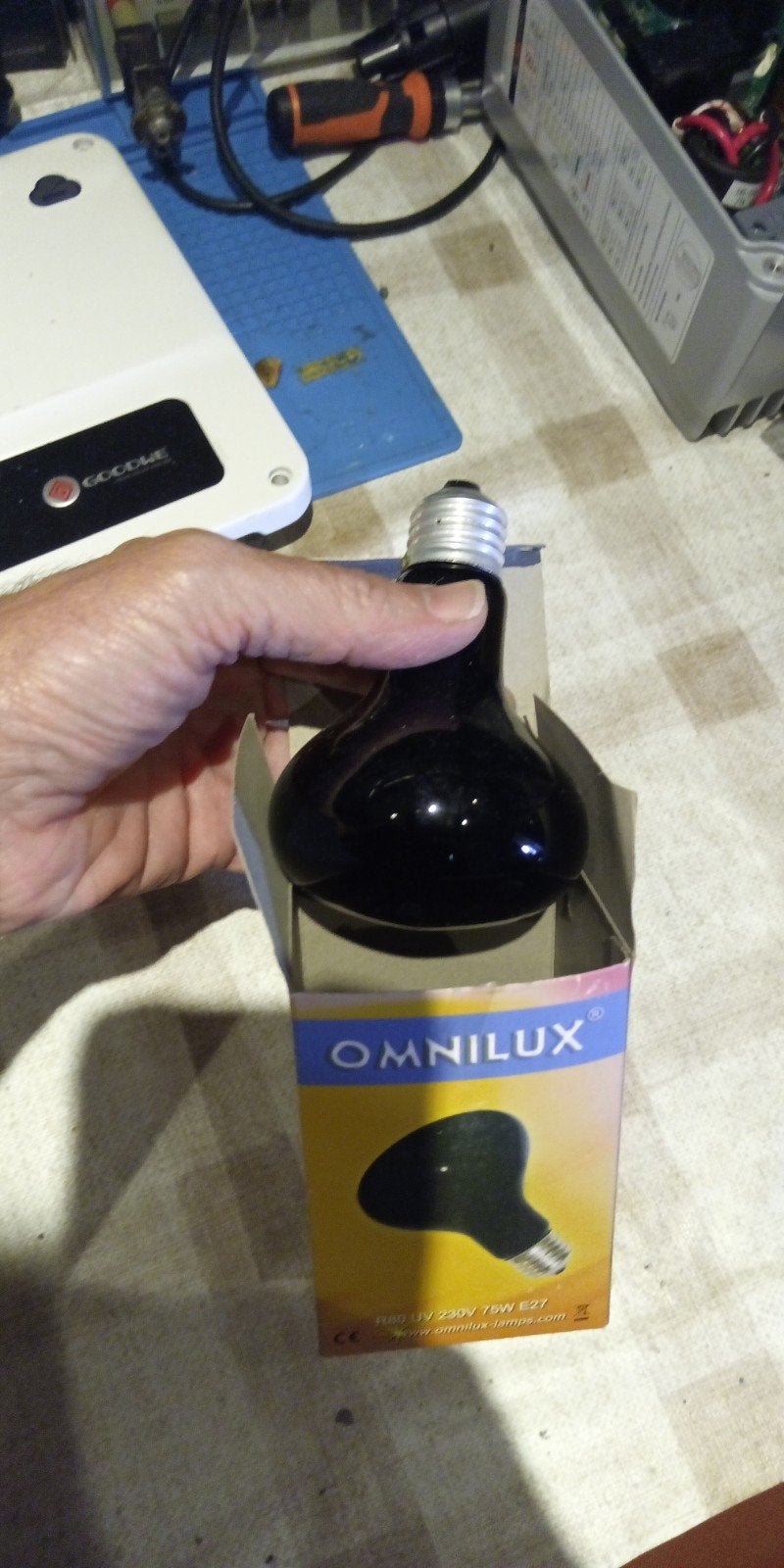 Omnilux R80 UV 230V 75W E27 Reflectorlamp, Huis en Inrichting, Overige merken, Zwart, Nieuw, Glas