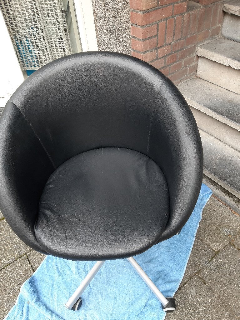Ikea SKRUVSTA fauteuil, bureaustoel, zwart;, Ophalen, Gebruikt, Ikea SKRUVSTA fauteuil, bureaustoel, zwart;, Zwart
