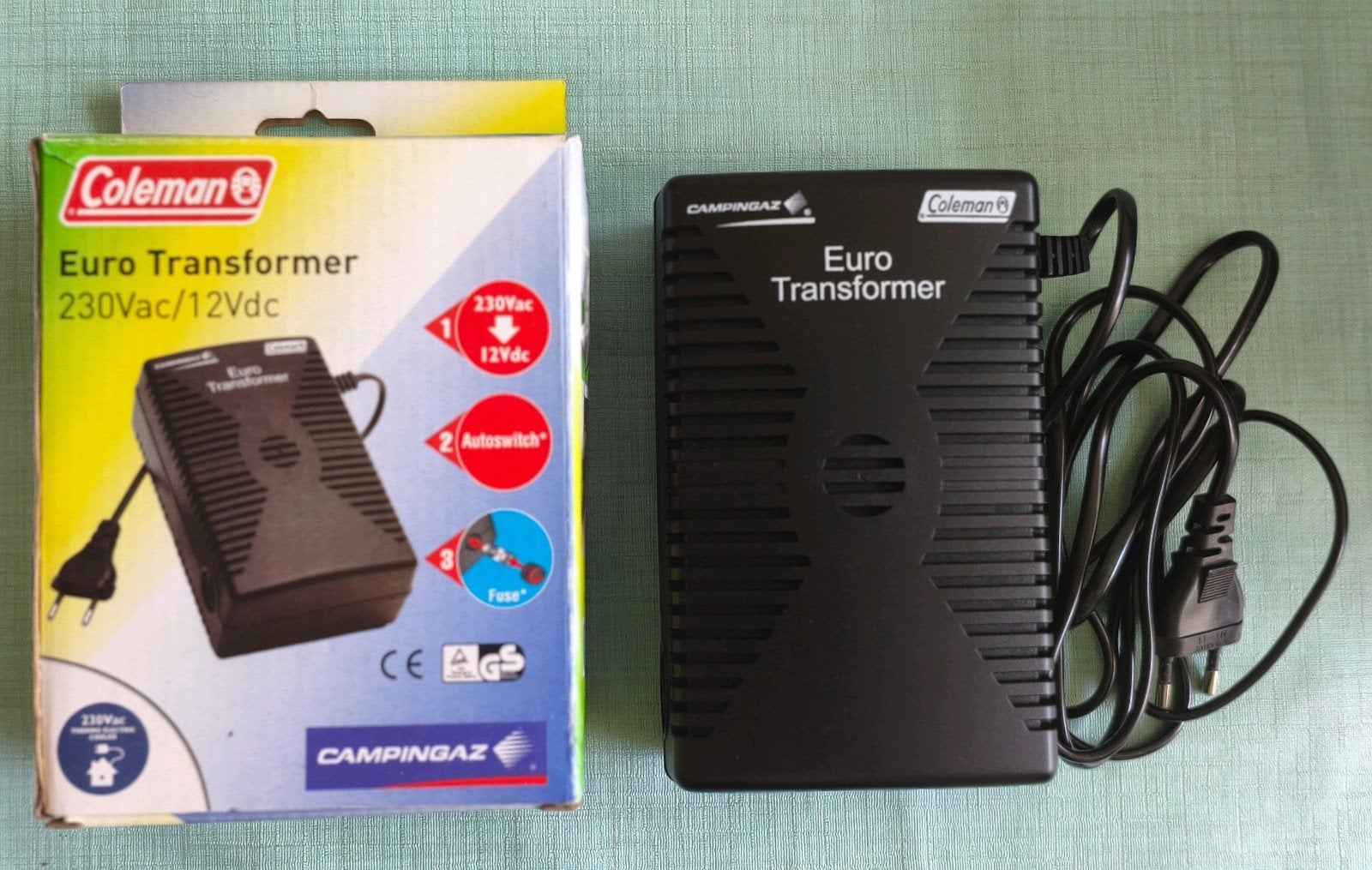 Coleman Euro Transformer 230Vac/12Vdc, Ophalen of Verzenden, Zo goed als nieuw