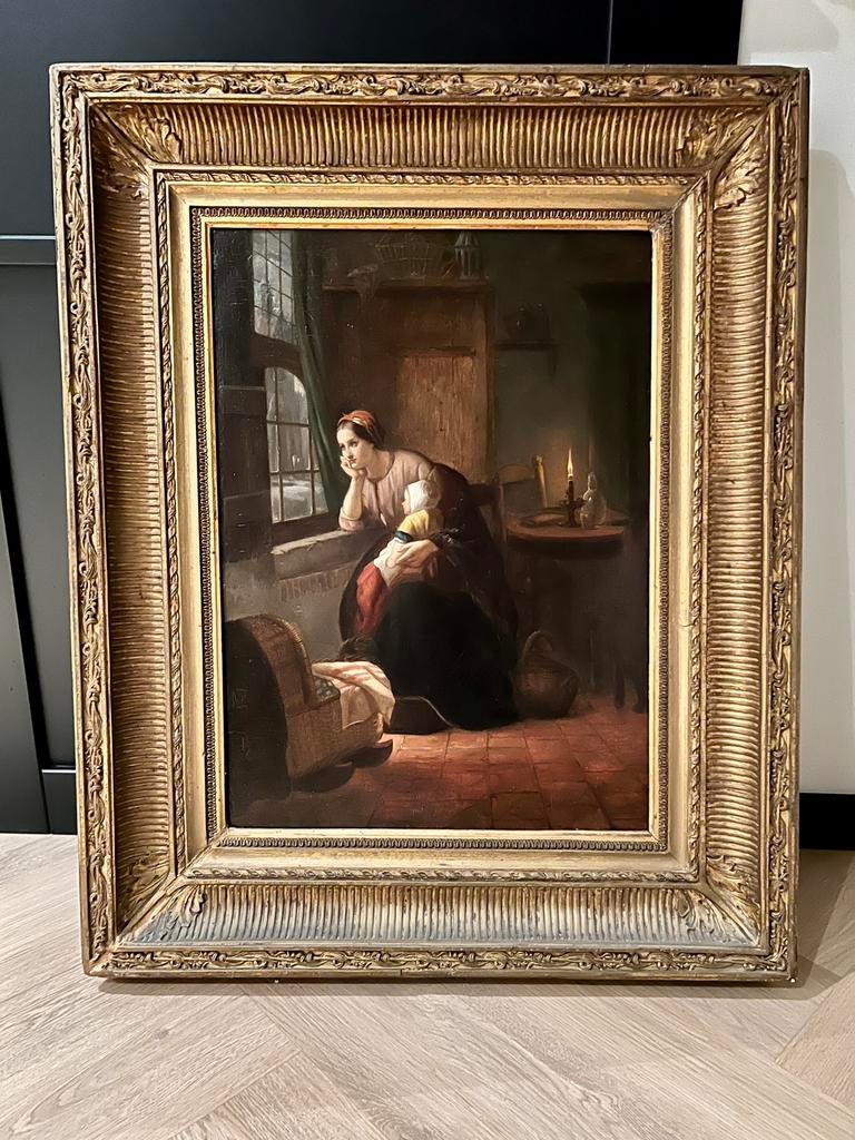 Schilderij Joseph de Groot, Antiek en Kunst, Kunst | Schilderijen | Klassiek, Ophalen
