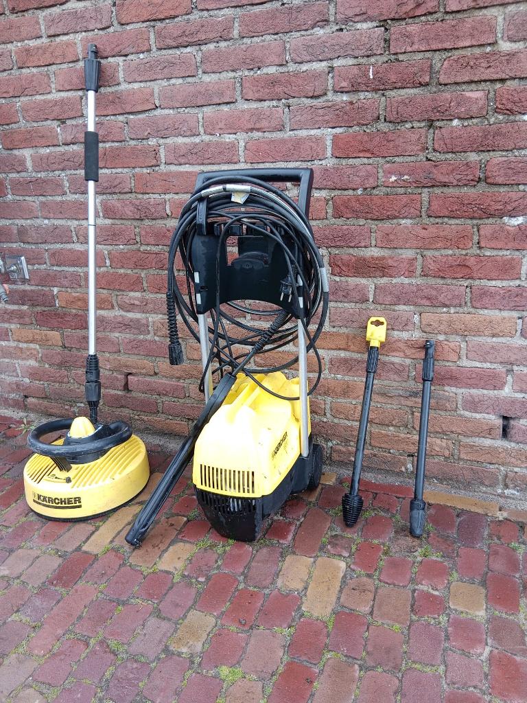 Kärcher hogedrukreiniger 330 – complete set, Ophalen, Gebruikt, Elektrisch, Karcher terras reiniger