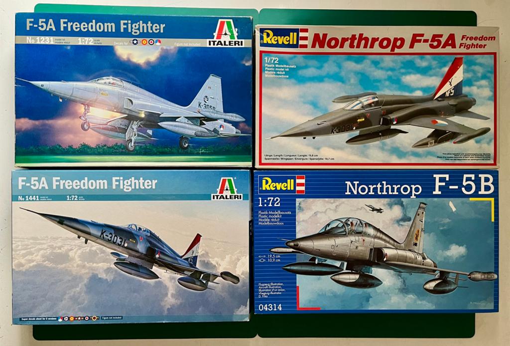 Revell en Italeri 1:72 NF-5 Freedom Fighters KLU, Ophalen of Verzenden, Zo goed als nieuw, 1:72 tot 1:144, Revell