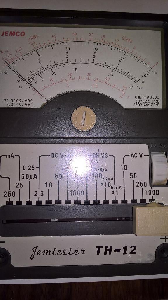 Diverse ---Multimeters. Jemco Jemtester TH 12. 12,50 euro., Ophalen of Verzenden, Gebruikt, Multimeter
