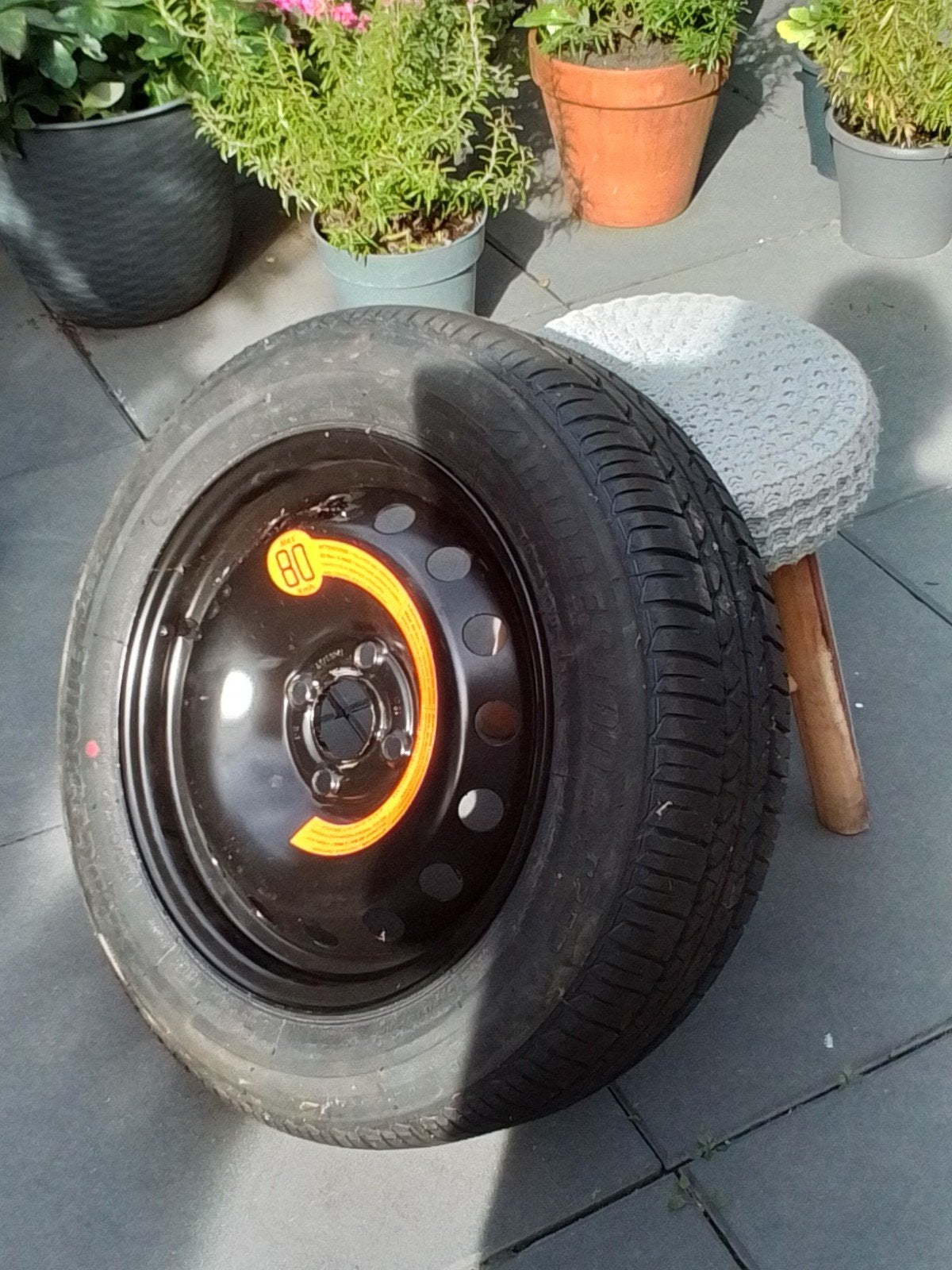 Bridgestone band op stalen velg, Ophalen of Verzenden