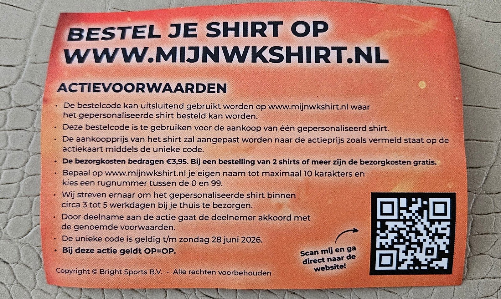 wk shirt uniek gaaf gepersonaliseerd ook als leuk kadotip, Maat L, Ophalen of Verzenden, Nieuw, Shirt