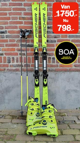 Nieuwe ski's + schoenen + stokken van 1750.- nu 798.-, Sport en Fitness, 160 tot 180 cm, Fischer, Nieuw, Ophalen of Verzenden
