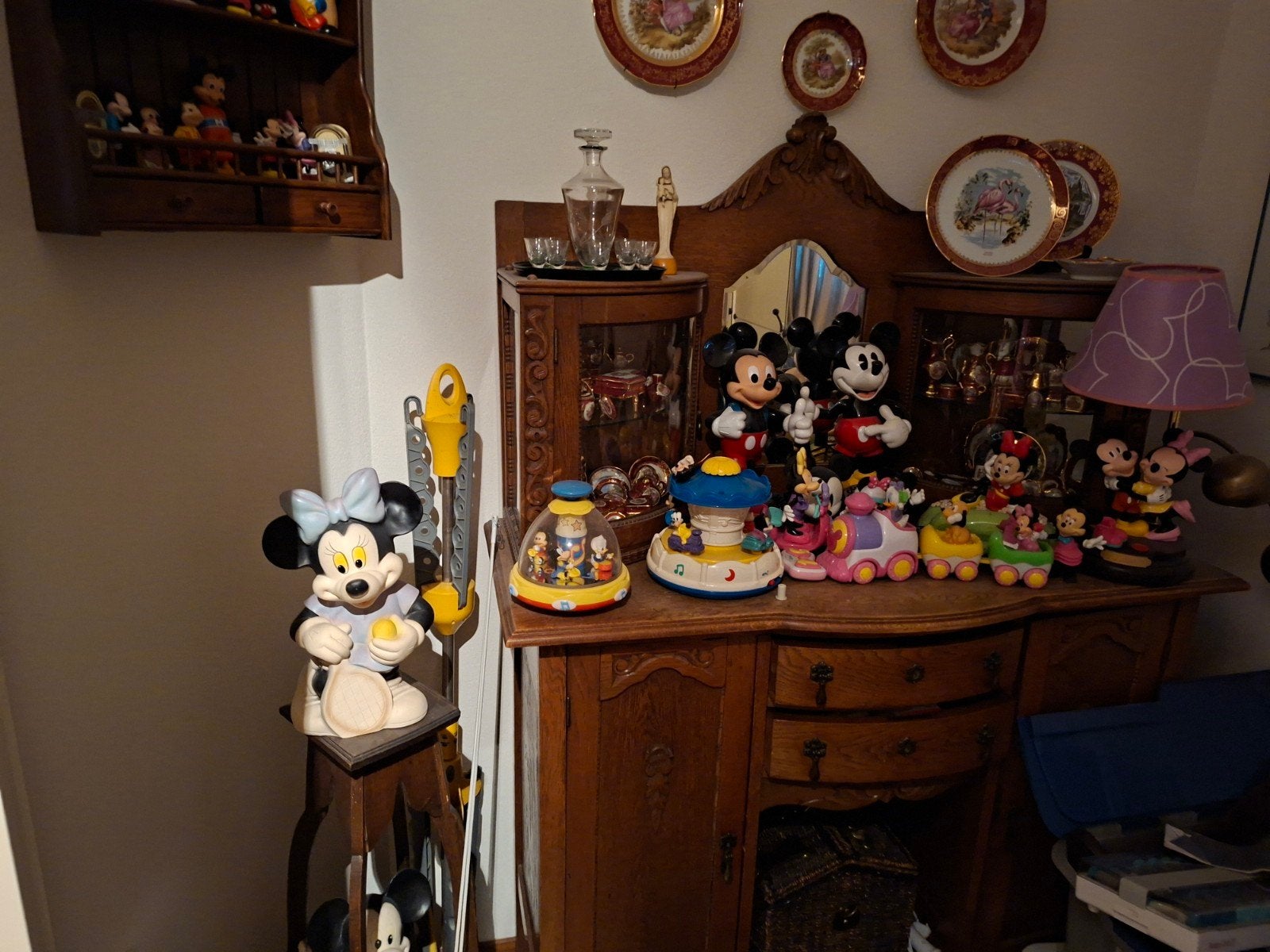 Grote verzameling plastic Disney figuren, Ophalen of Verzenden, Mickey Mouse, Gebruikt, Beeldje of Figuurtje