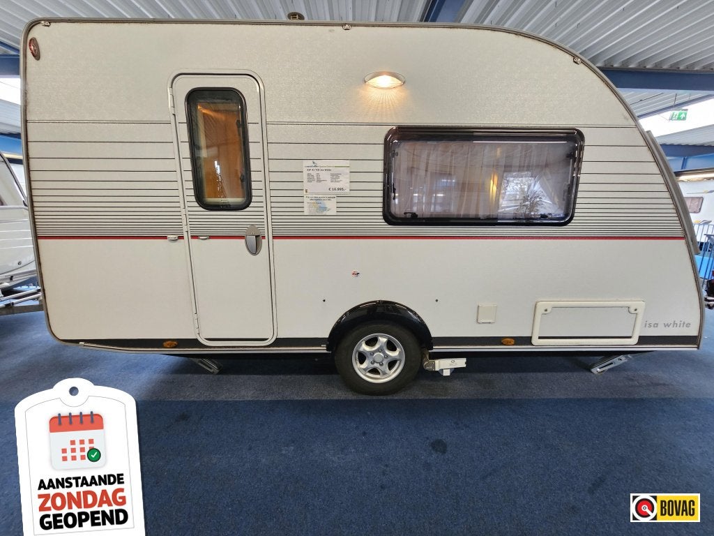 Kip Isa White 41 TCB VOORTENT/FIETSENREK/MOVER, Caravans en Kamperen, Overige typen, Standaardzit, Kip, Tot en met 2