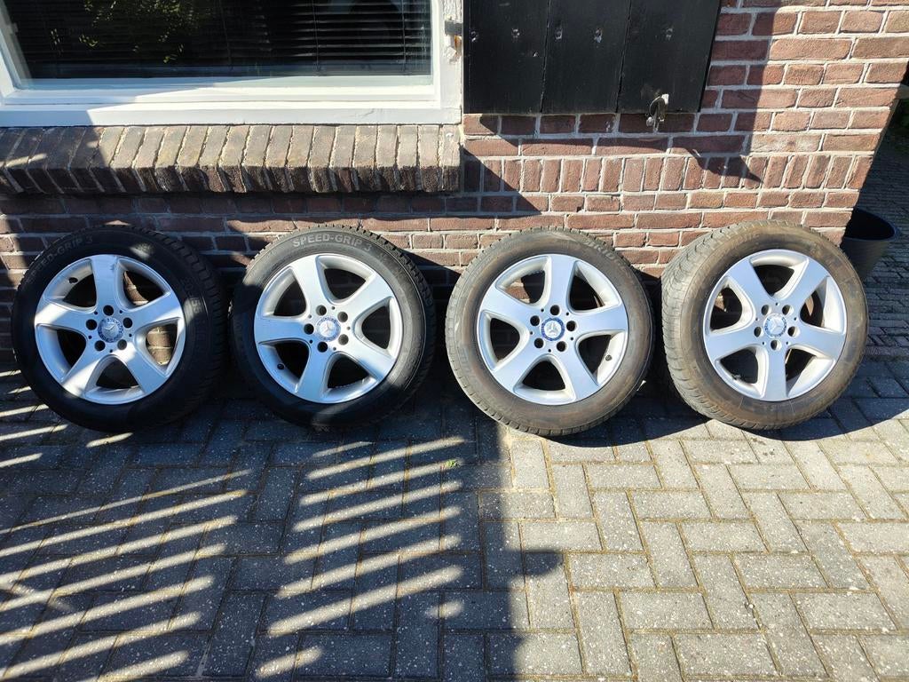 Borbet velgen met winterbanden 5x112, Auto diversen, Ophalen, Gebruikt