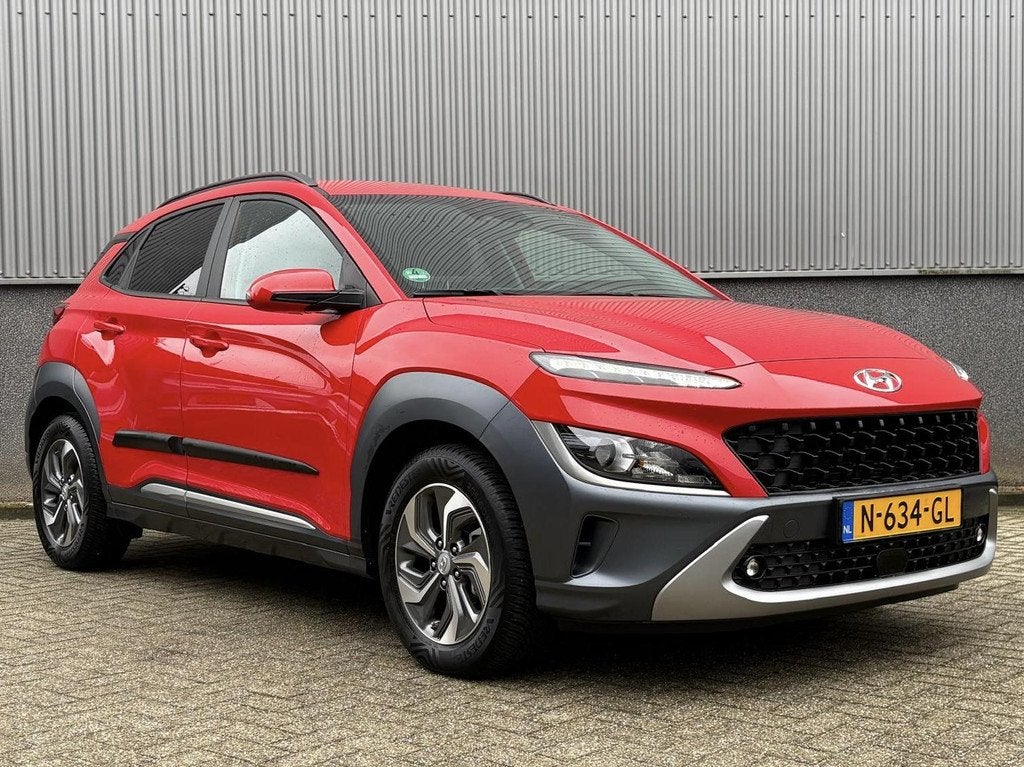 Hyundai Kona 1.6 GDI HEV 141pk DCT Fashion | Trekhaak | All-, Auto's, Hyundai, Stof, Gebruikt, 2 kWh, Origineel Nederlands