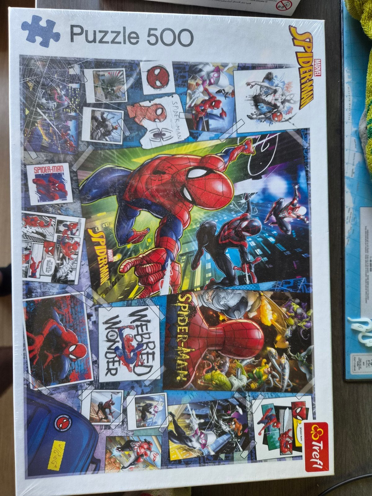Marvel Spider-Man 500 stukjes puzzel in plastic, Ophalen, Meer dan 50 stukjes, Nieuw, 6 jaar of ouder