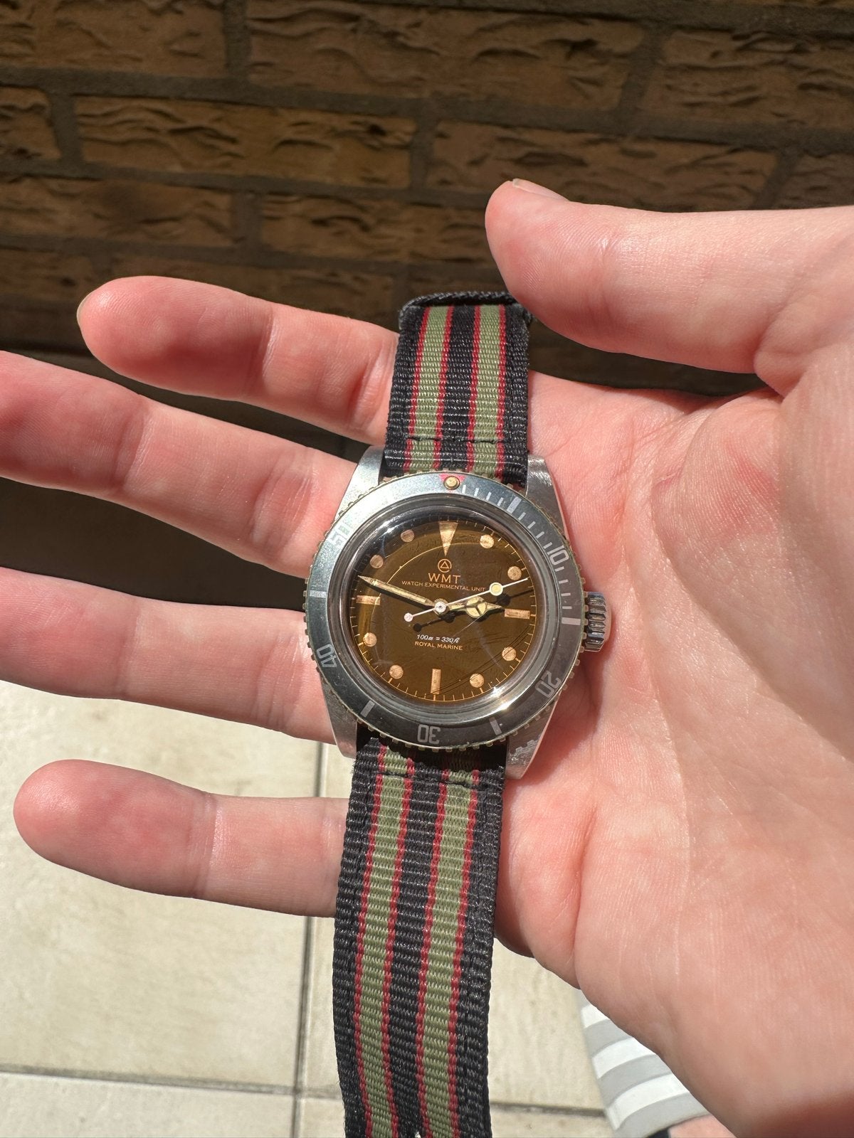 WMT Sea Diver tropical dial (6538), Sieraden, Tassen en Uiterlijk, Horloges | Heren, Overige merken, Gebruikt, Staal, Polshorloge