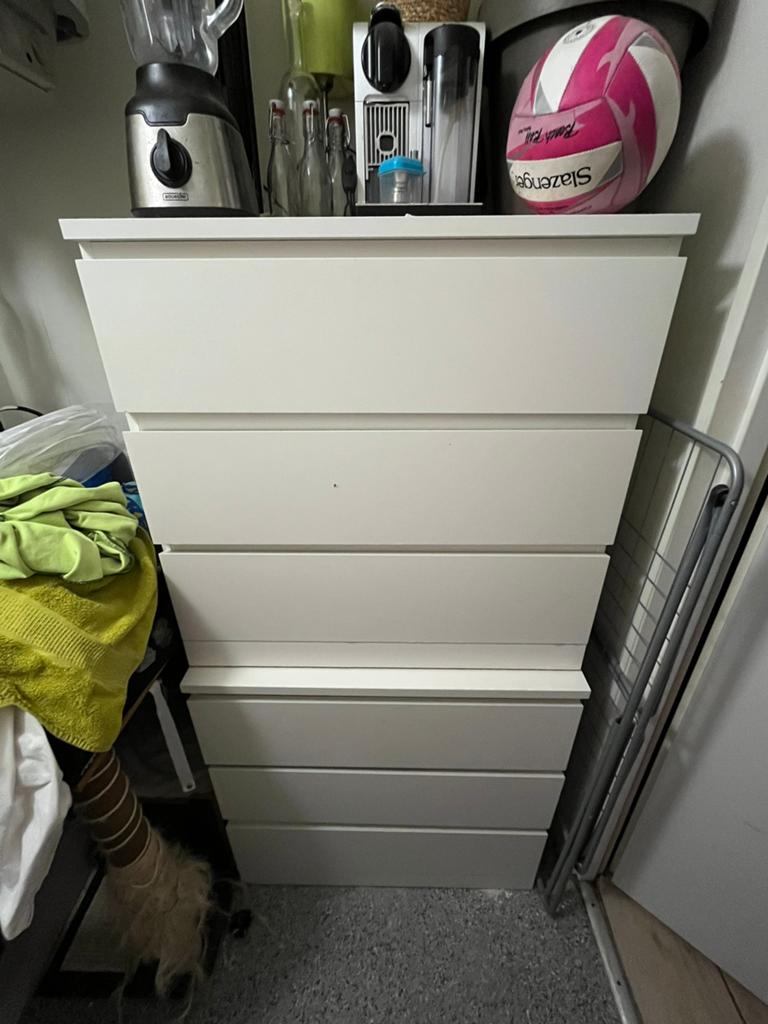 Ikea malm ladekast, Ophalen, 50 tot 100 cm, 3 of 4 laden, Minder dan 100 cm