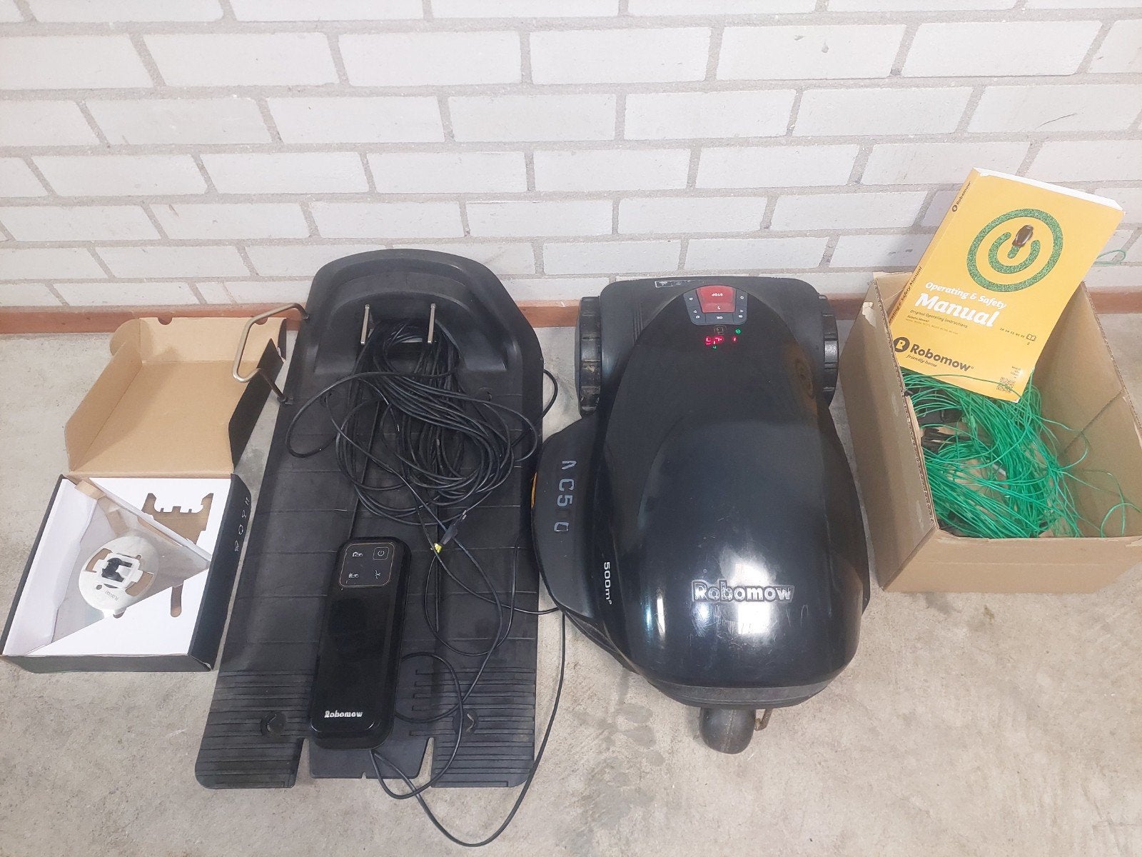 Robomow MC500 Robotmaaier met extra mes zgan accu ., Ophalen, Cirkelmaaier, Gebruikt, Robomow