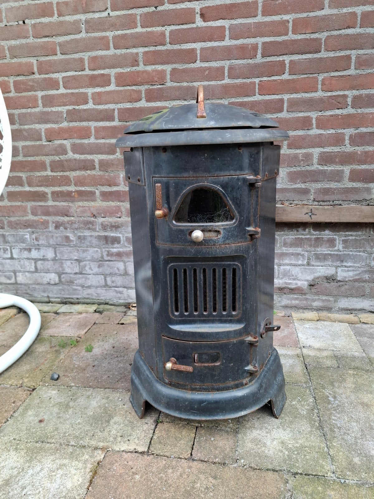 Antieke Houtkachel / Allesbrander - Opknapper, Huis en Inrichting, Kachels, Gebruikt, Vrijstaand, Allesbrander, Hout, Ophalen of Verzenden