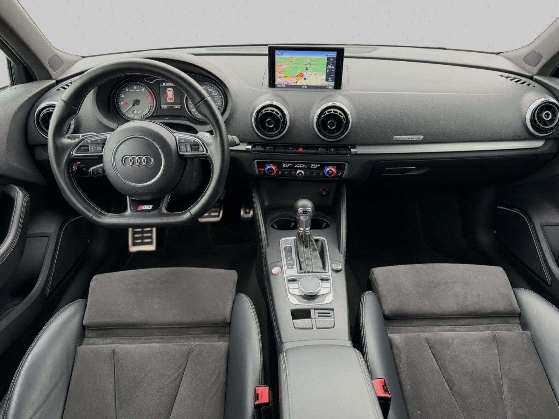 Audi A3 Sportback 2.0 TFSI S3 quattro Pro Line Plus(TOP STAA, Automaat, Gebruikt, 1984 cc, Zwart